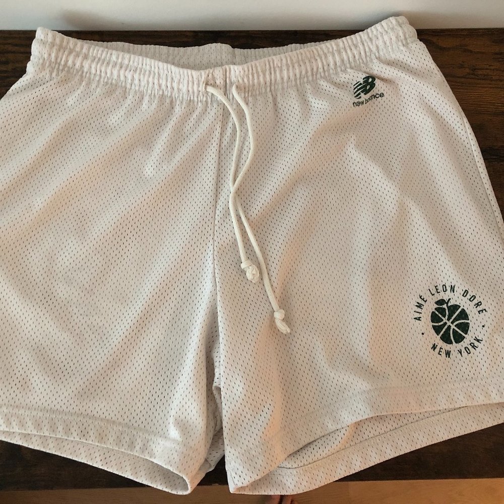 Aime Leon Dore ALD / New Balance SONNY NY Mesh Gym Shorts White Size XL FW22